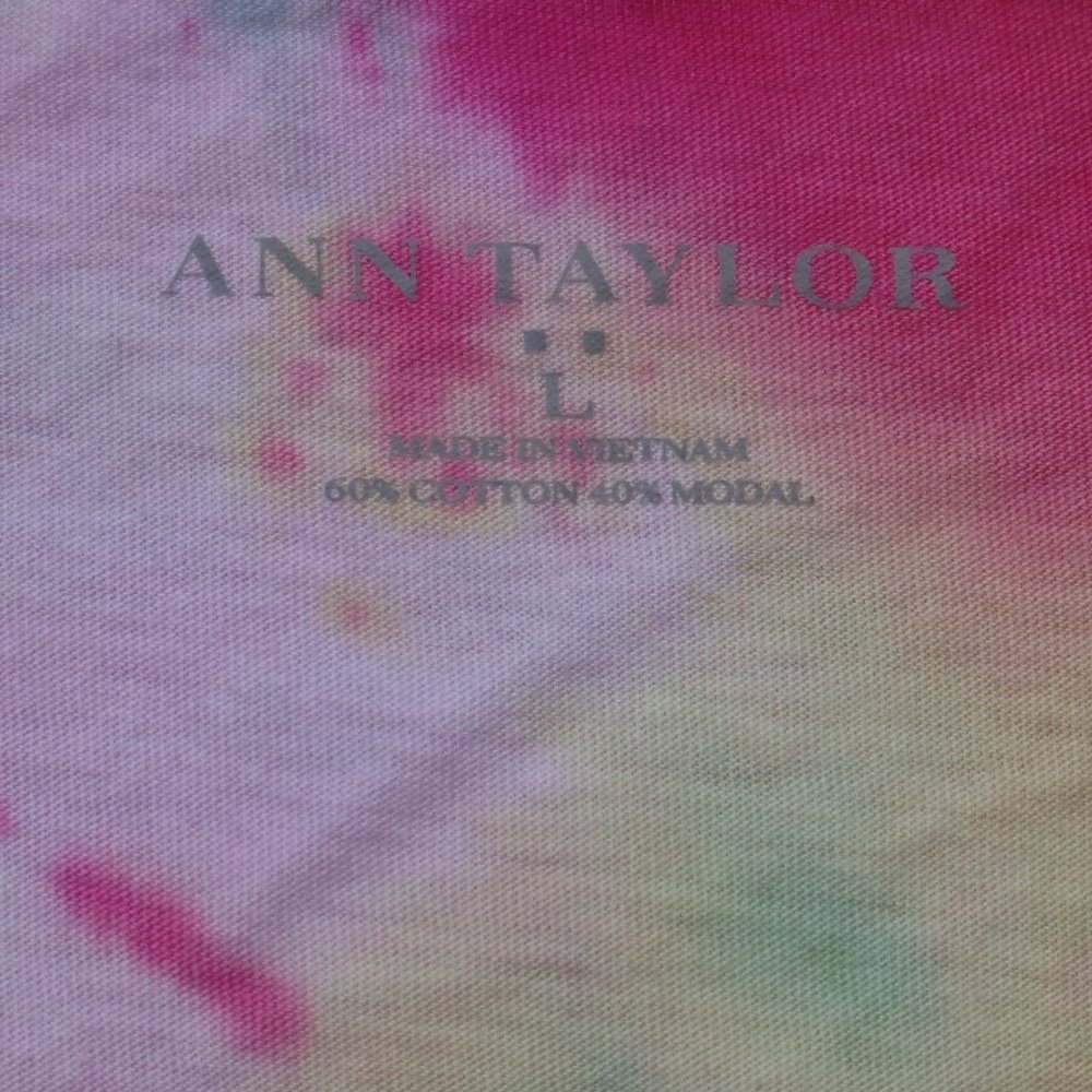 Ann Taylor Tie Dye Shirt Women's Large Long Sleeve - Picture 7 of 7